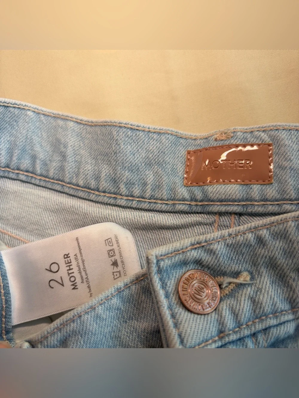 MOTHER- The Twister Ankle Fray Wide Leg Jeans in Cowabunga Size 26 Jeans